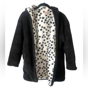 For All Seasons by Paper Crane Black Jacket with black/white Stars Size: L  (F3)